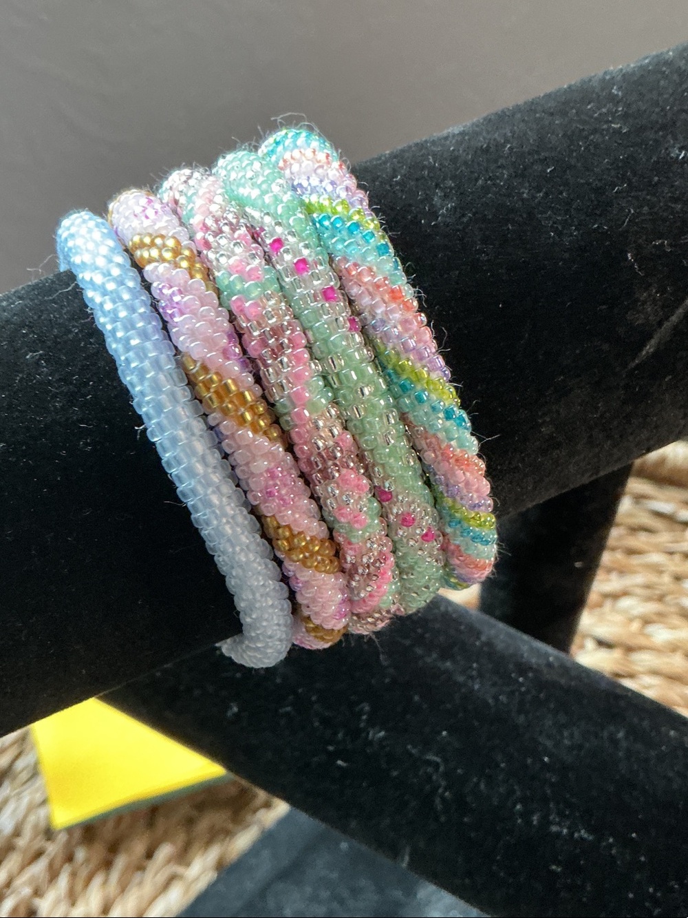 Sasha Handmade Pastel Seed Bead Bracelet Set - Multi-Color# 7